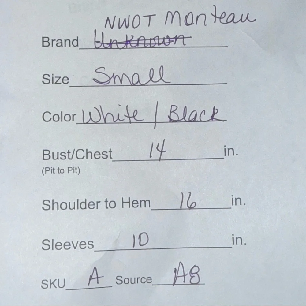 Monteau LA Smocked Puff Sleeve Crop Top White Floral Cottagecore - Picture 8 of 8